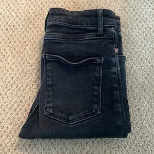 Zara Skinny Jeans - Faded Black Denim Size 06